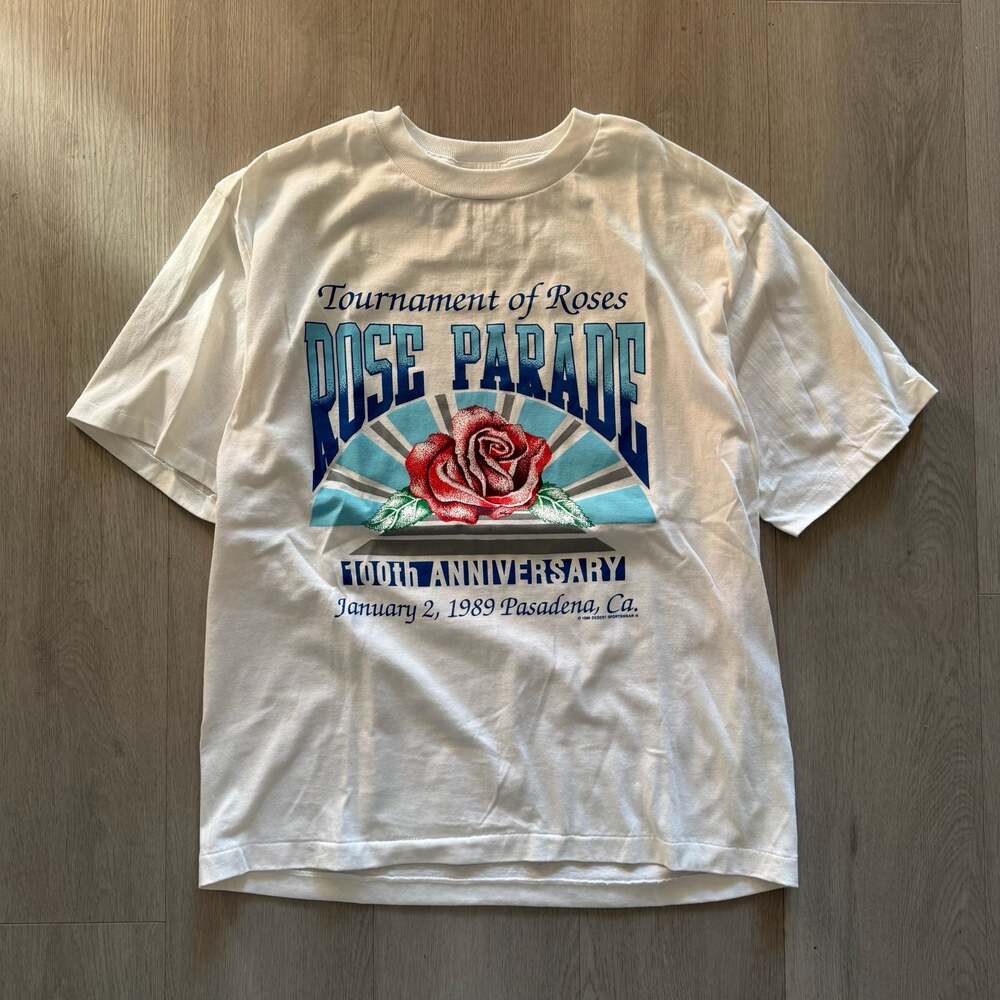 Vintage 1989 Tournament of Roses Parade 100th Anniversary T-Shirt Size Large
